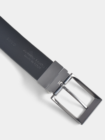 Town Team - Men's genuine leather Belts Black Genuine leather