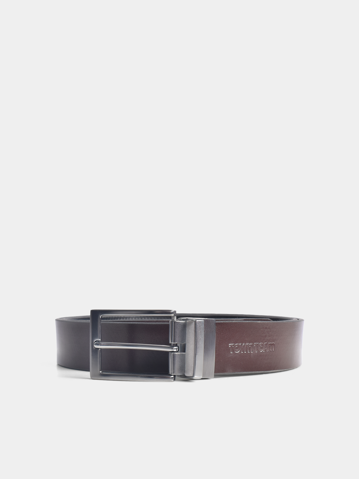 Town Team - Men's genuine leather Belts Black Genuine leather