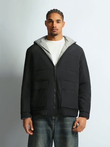 Double Face Printed Jacket – Regular Fit