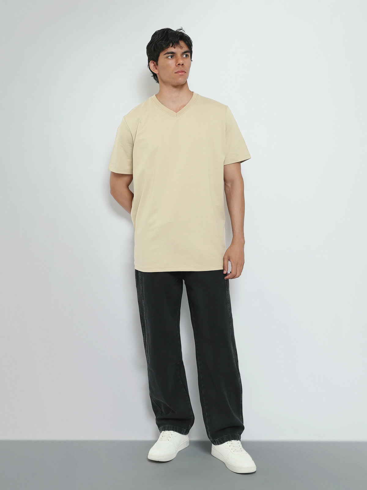 Town Team joggers washed baggy fit Charcoal