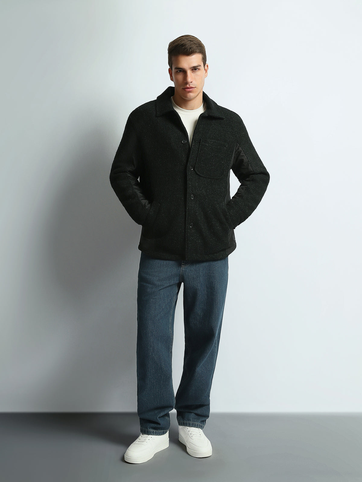 Over Shirts Oversized fit faux shearling