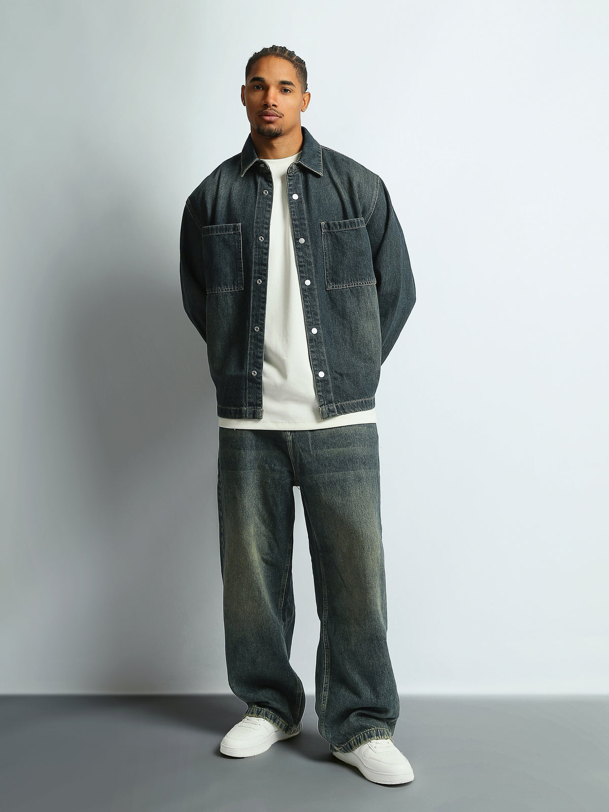 Over Shirts Boxy fit denim