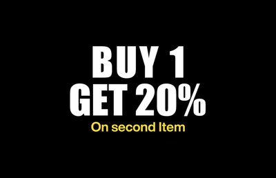 Buy 1 Get 20% on Second