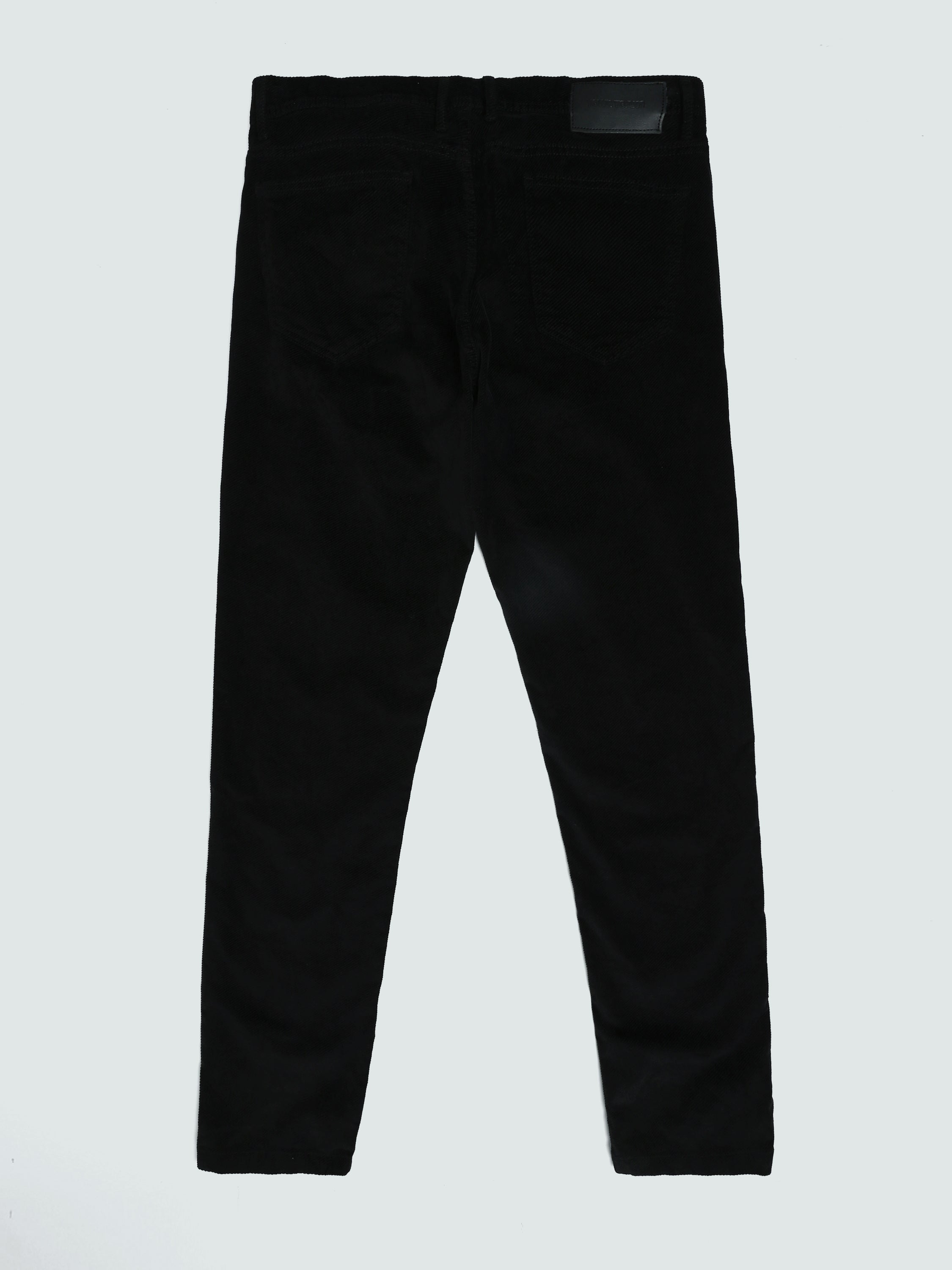 Town Team - Men's Slim 5 pockets Pants Black Mixed Materials