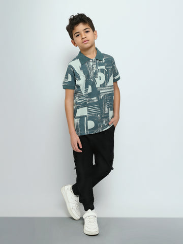 Town Team - Kids' Regular pique Boys Polo shirts Petrol Pique