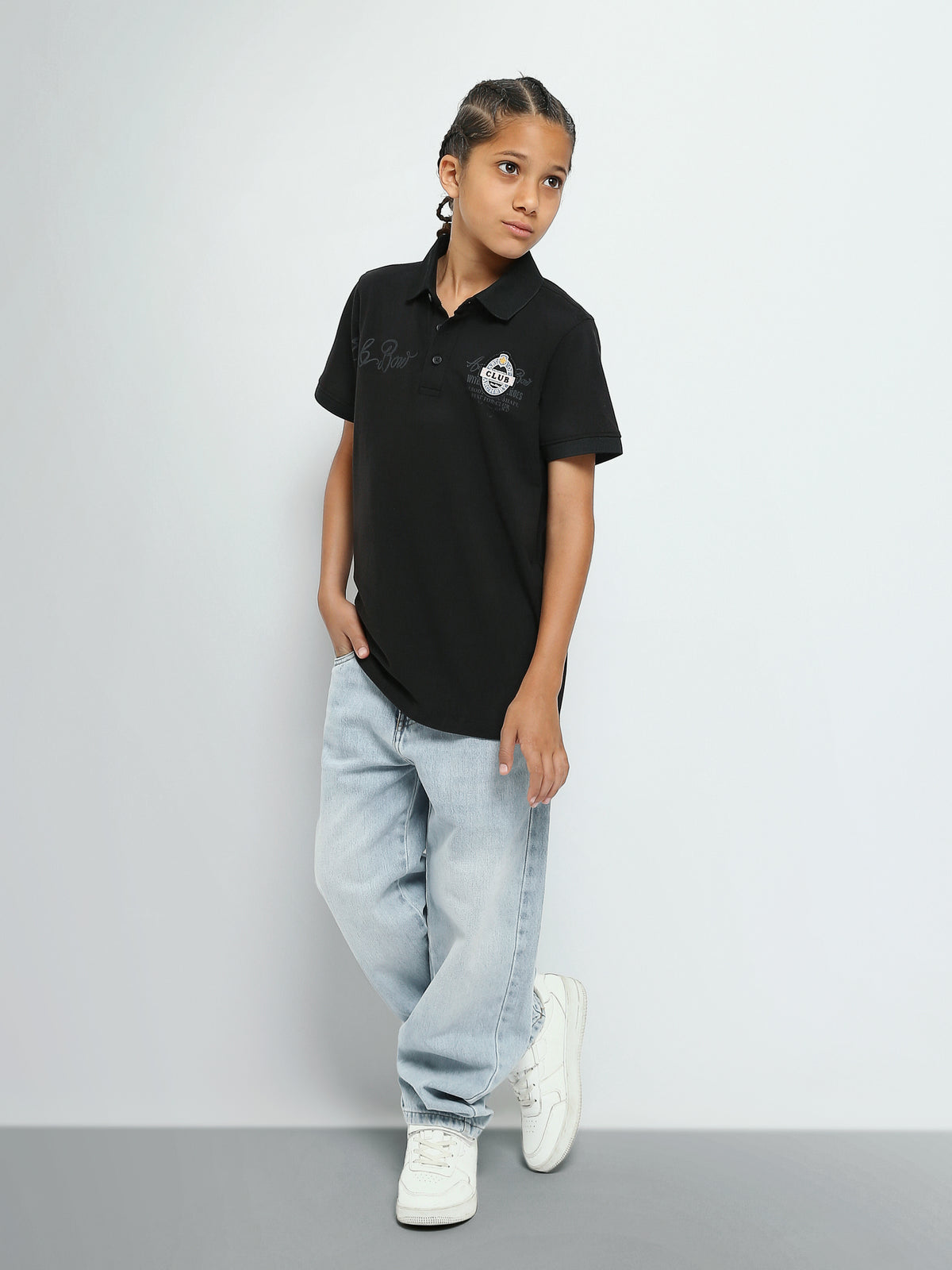 Town Team - Kids' Regular pique Boys Polo shirts Black Pique