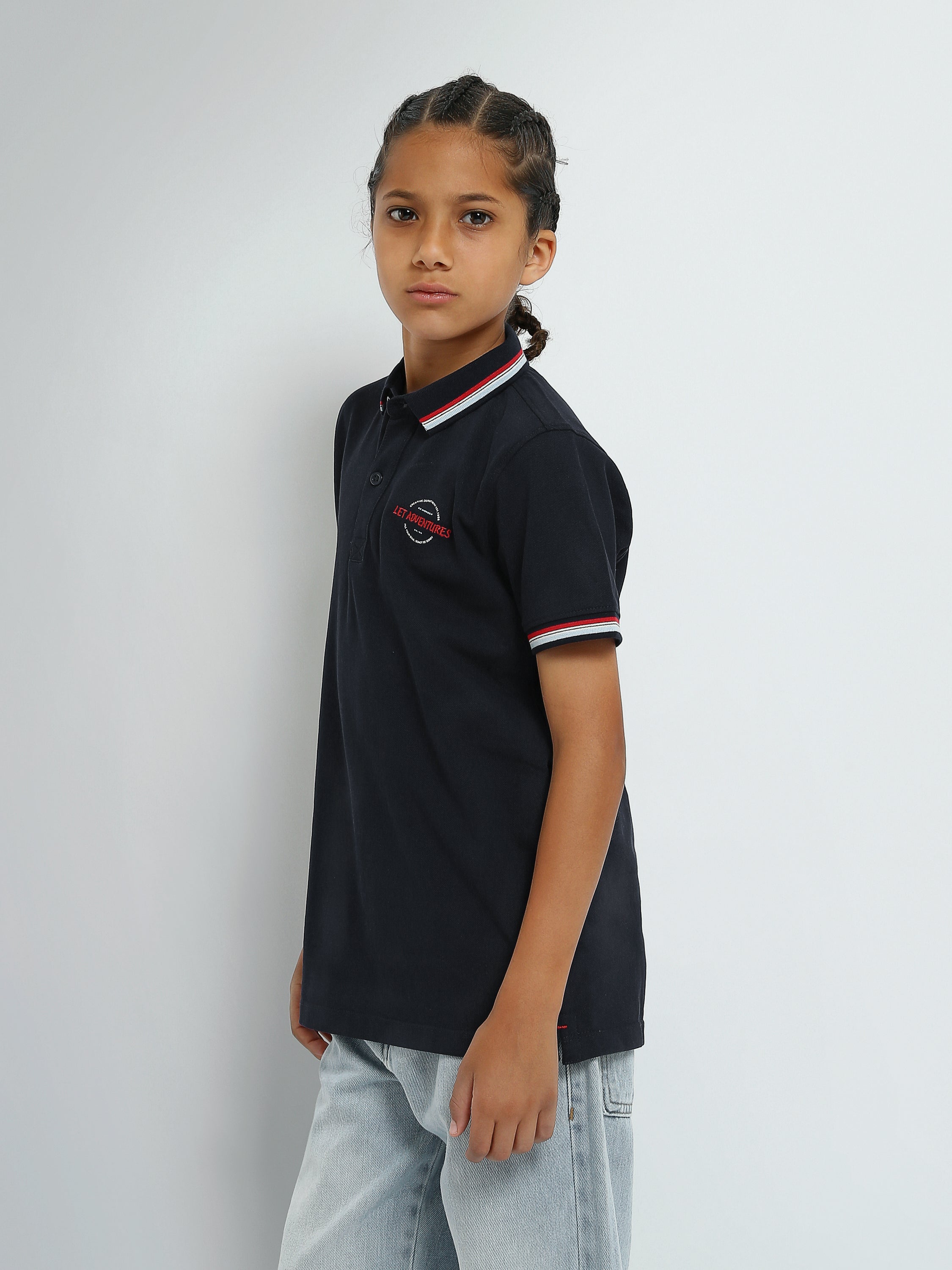 Town Team - Kids' Regular pique Boys Polo shirts White Pique