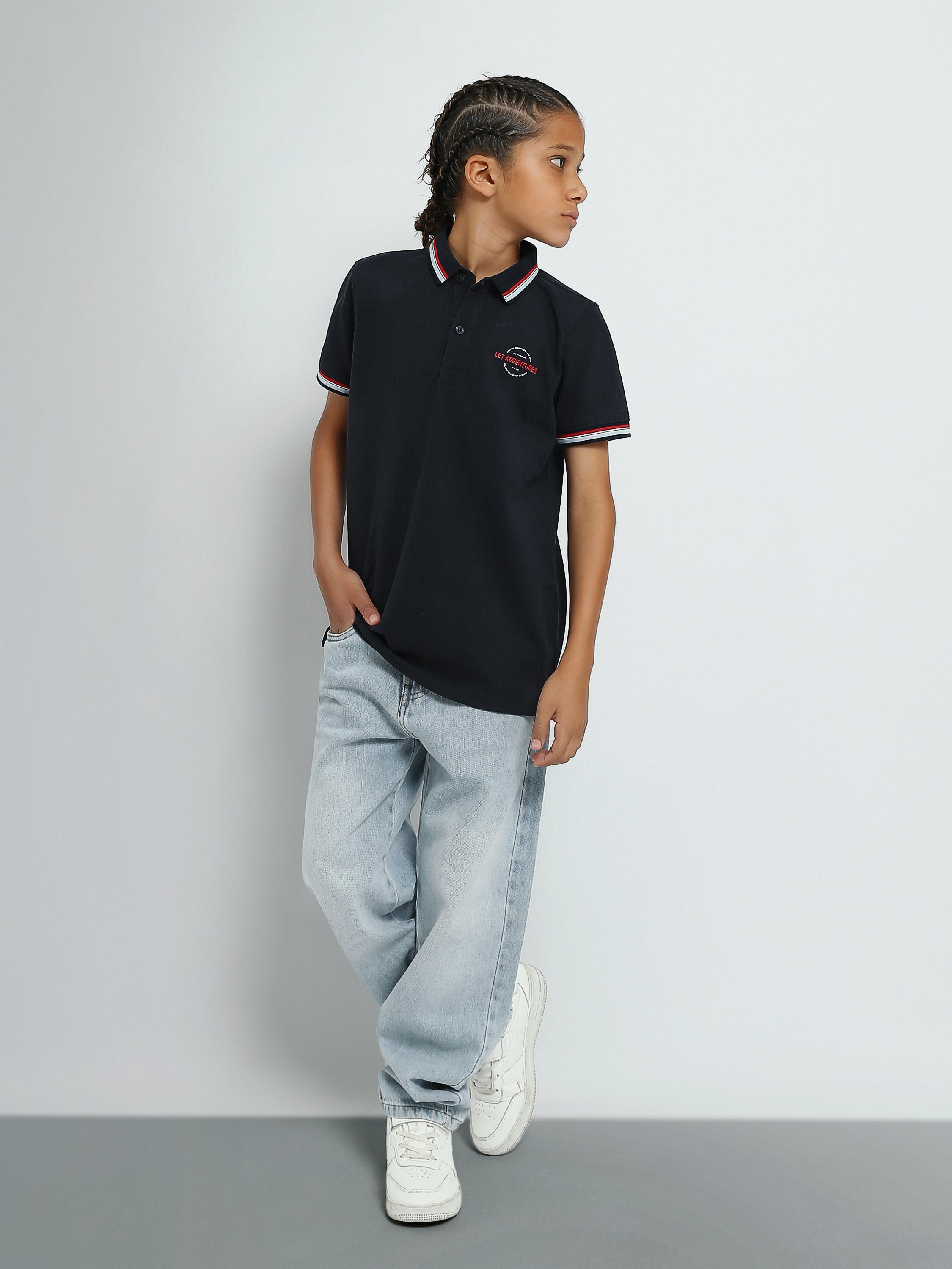 Town Team - Kids' Regular pique Boys Polo shirts White Pique