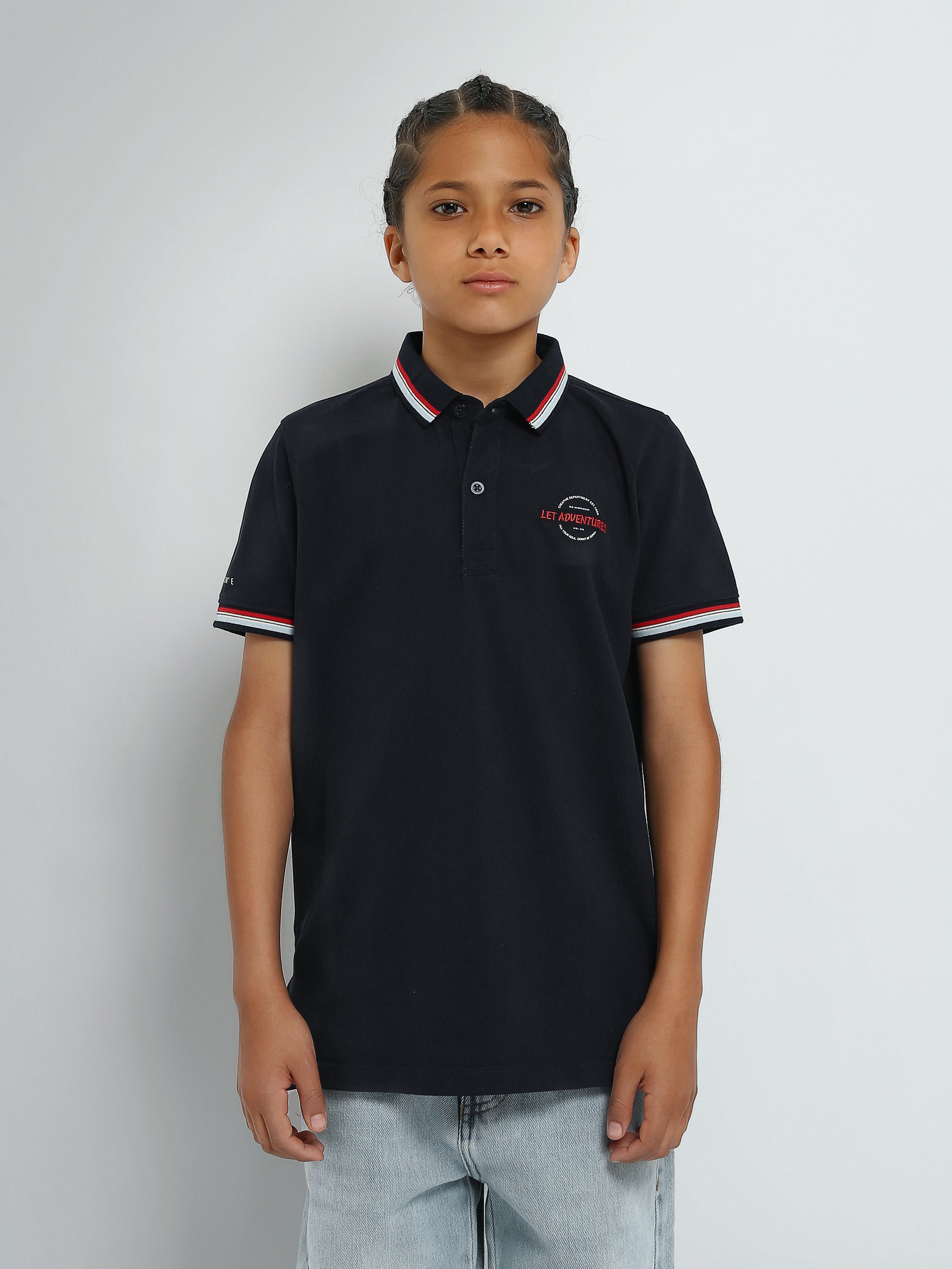 Town Team - Kids' Regular pique Boys Polo shirts White Pique