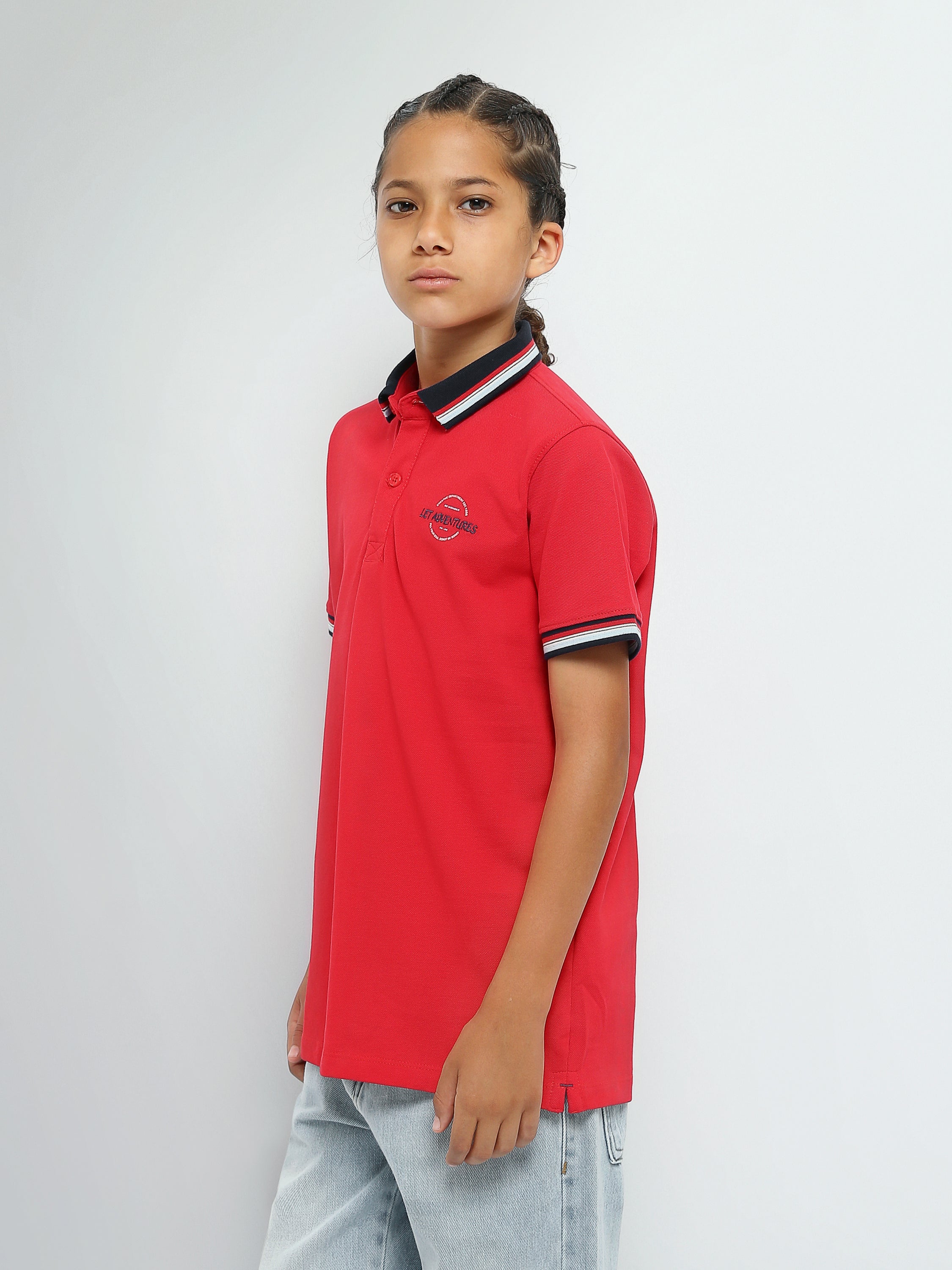 Town Team - Kids' Regular pique Boys Polo shirts White Pique