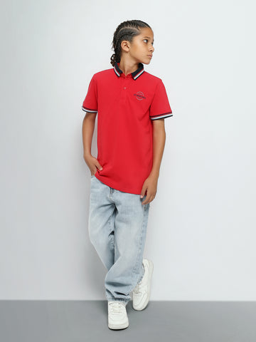 Town Team - Kids' Regular pique Boys Polo shirts White Pique
