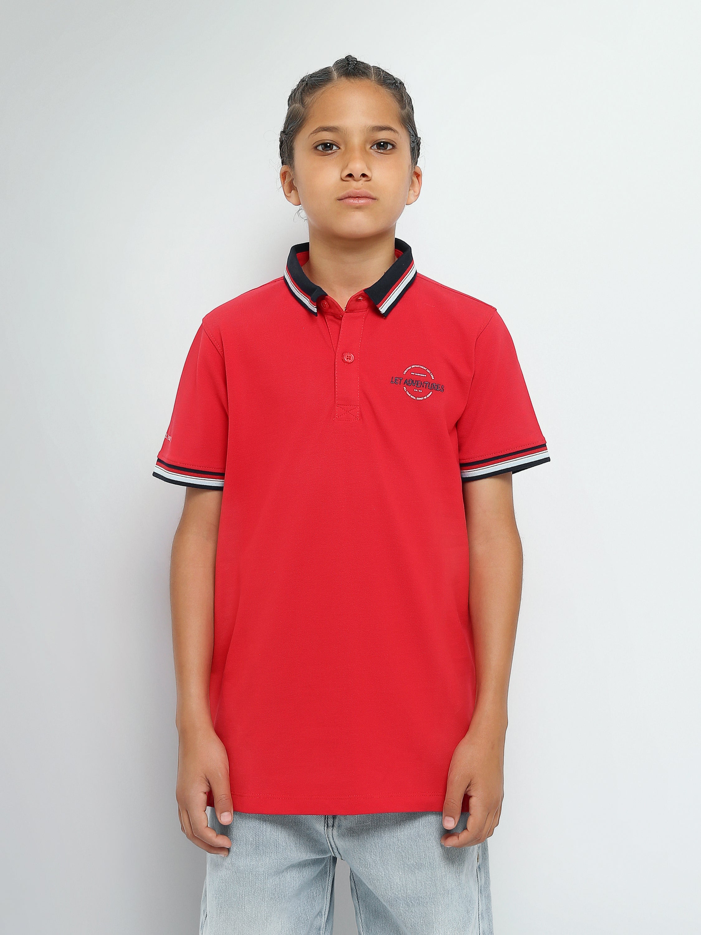 Town Team - Kids' Regular pique Boys Polo shirts White Pique