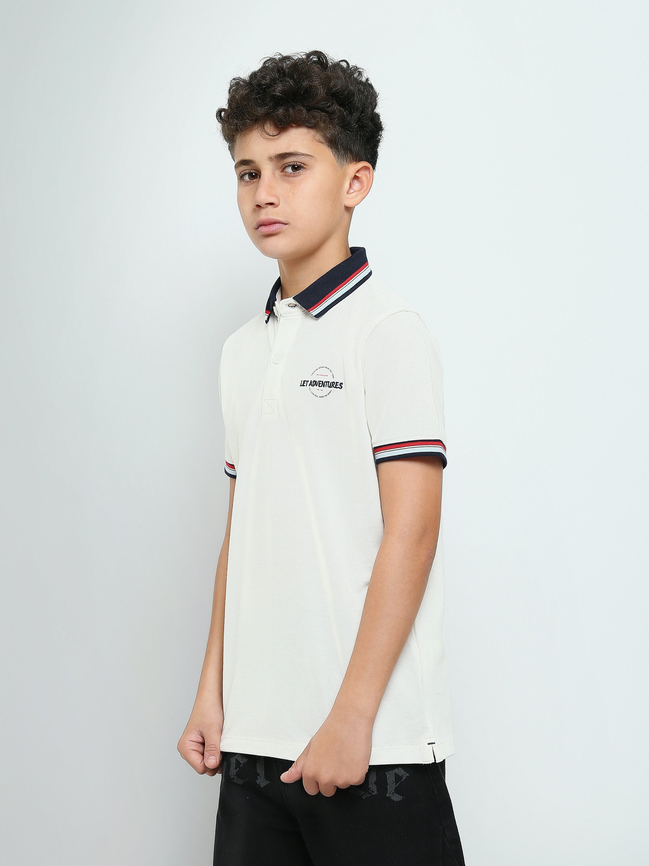 Town Team - Kids' Regular pique Boys Polo shirts White Pique