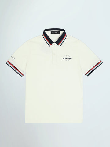 Town Team - Kids' Regular pique Boys Polo shirts White Pique