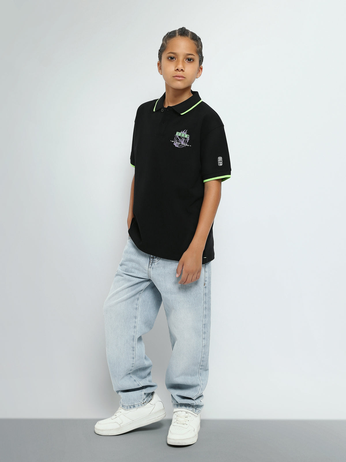 Town Team - Kids' Slim pique Boys Polo shirts Black Pique