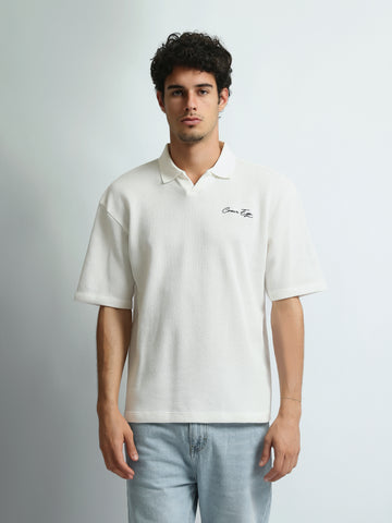 Polo shirts Oversized fit textured