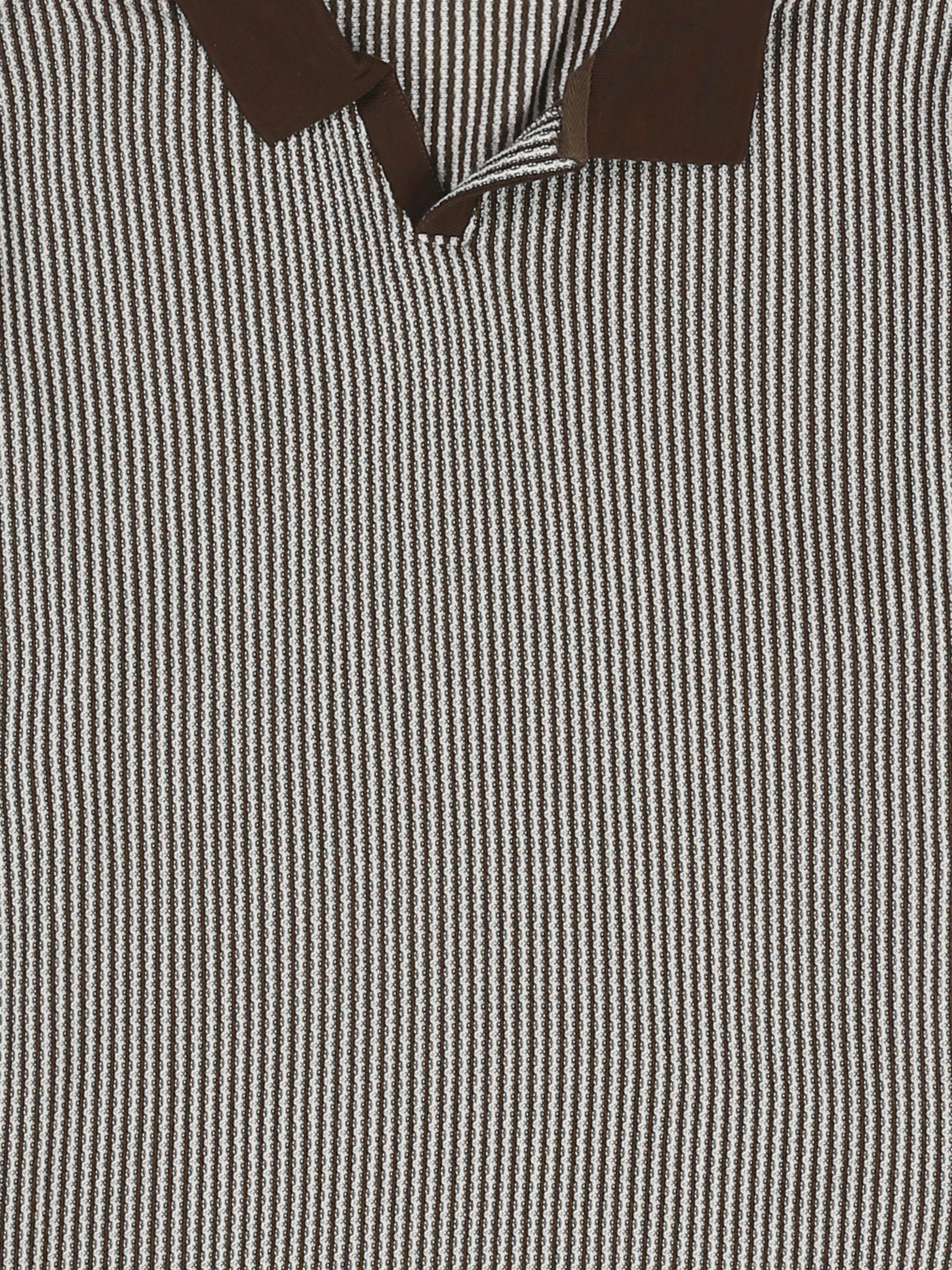 Town Team polo shirts textured regular fit BRN/WHT