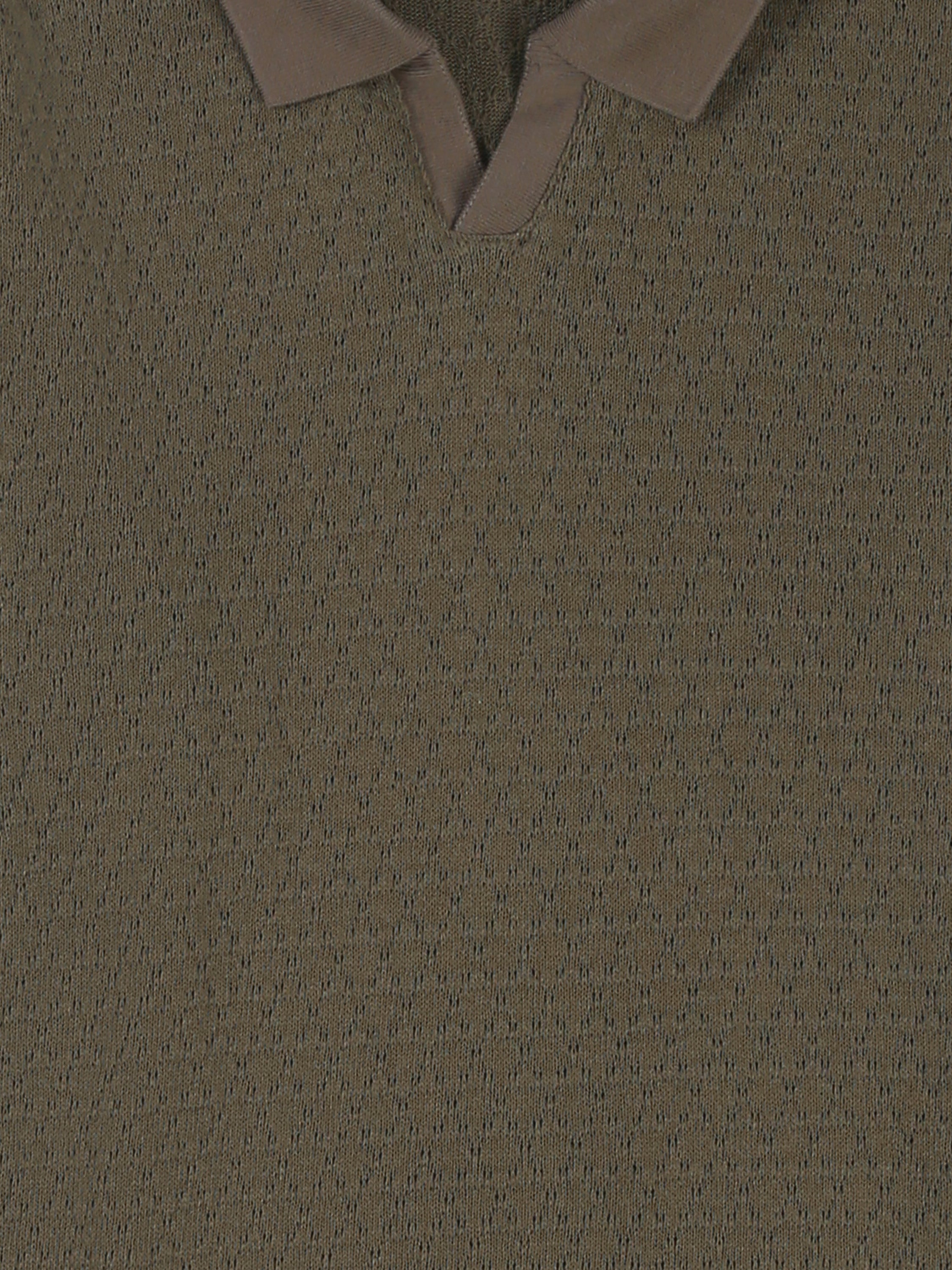 Town Team polo shirts textured regular fit Olive