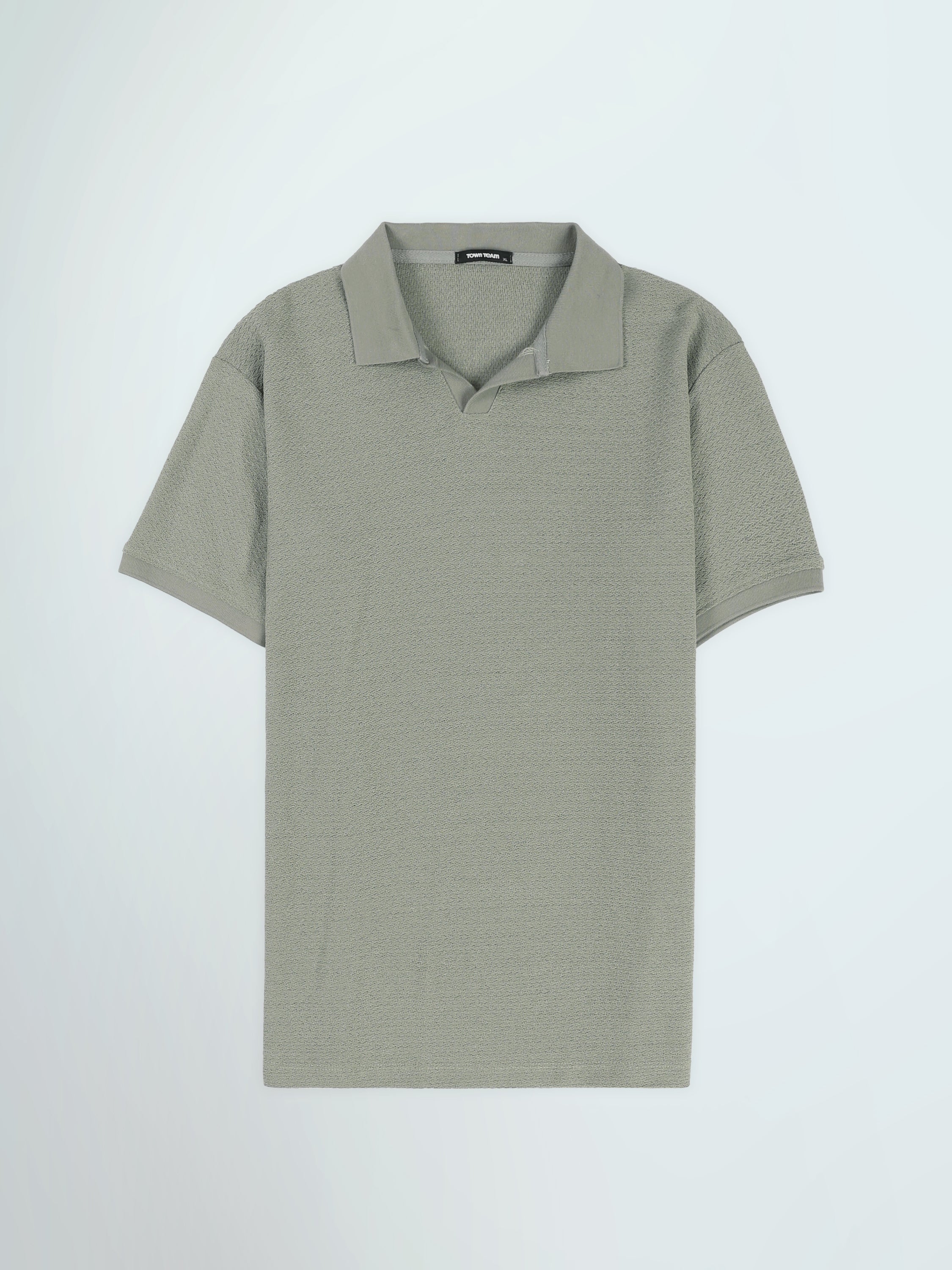 Town Team polo shirts textured regular fit Army