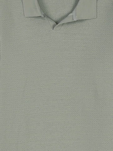 Town Team polo shirts textured regular fit Army