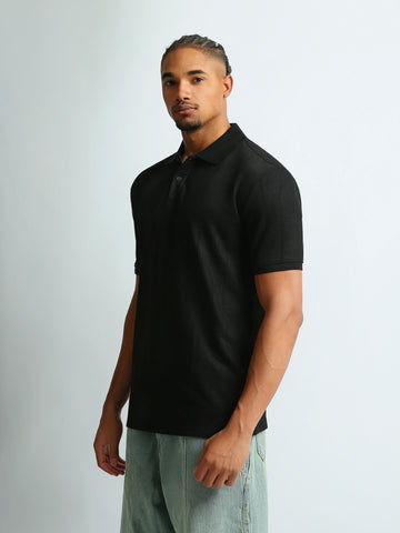 Polo shirts Regular fit textured