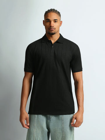 Polo shirts Regular fit textured