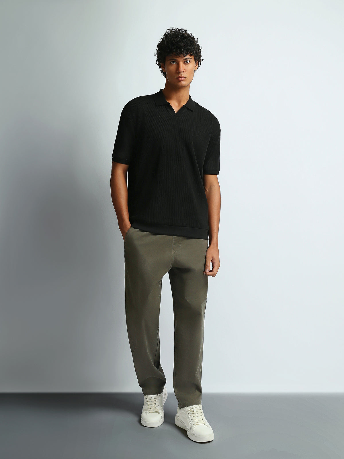 Polo shirts Regular fit textured