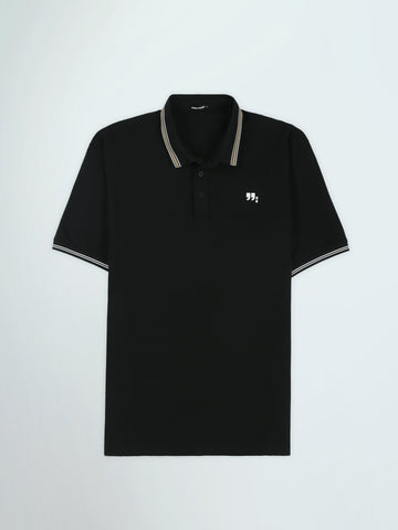 Town Team polo shirts textured regular fit OFF WHIT