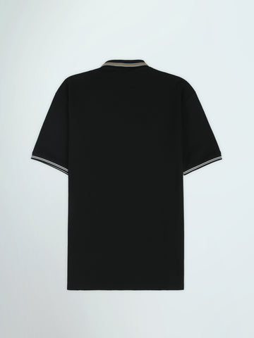 Town Team polo shirts textured regular fit OFF WHIT