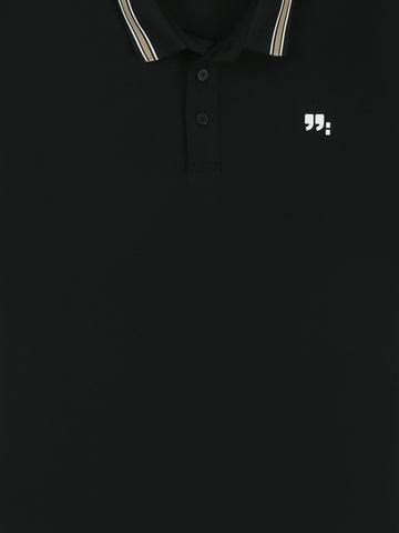 Town Team polo shirts textured regular fit OFF WHIT