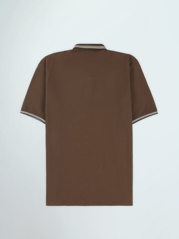 Town Team polo shirts textured regular fit OFF WHIT