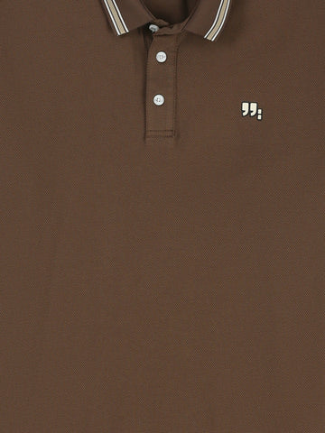 Town Team polo shirts textured regular fit OFF WHIT