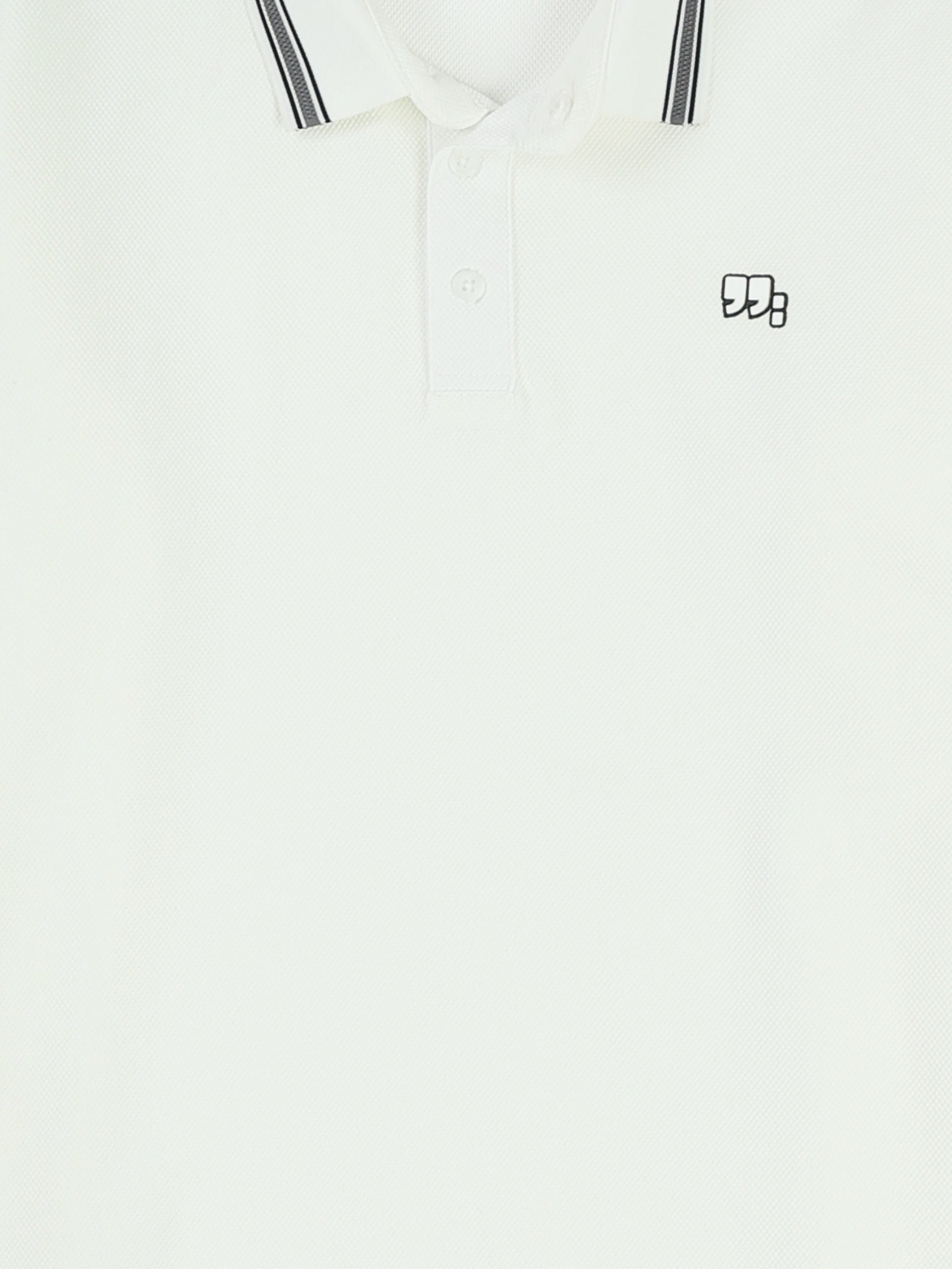 Town Team polo shirts textured regular fit OFF WHIT