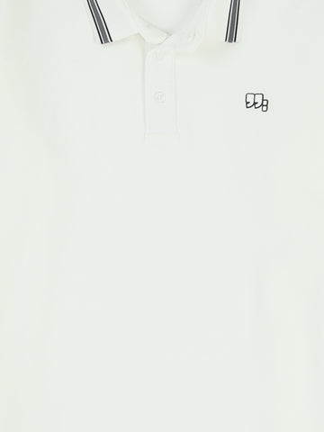 Town Team polo shirts textured regular fit OFF WHIT