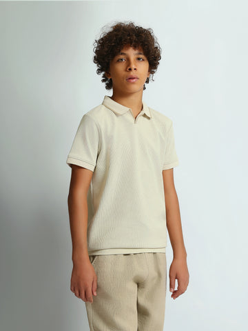 Polo shirts Slim fit textured