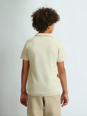 Polo shirts Slim fit textured