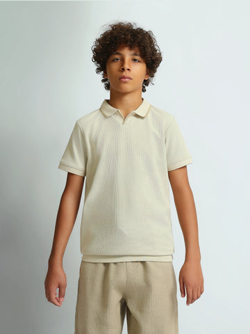 Polo shirts Slim fit textured