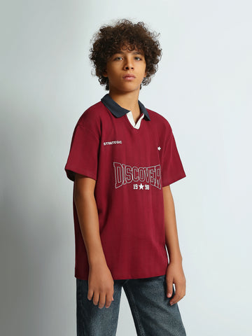 Polo shirts Oversized fit textured