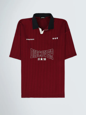 Polo shirts Oversized fit textured