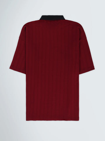 Polo shirts Oversized fit textured