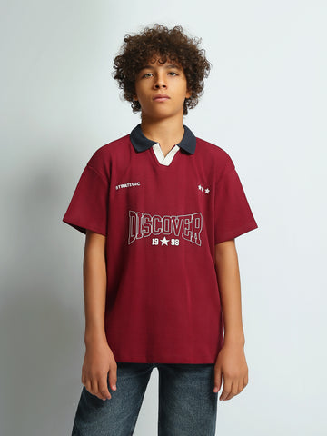 Polo shirts Oversized fit textured
