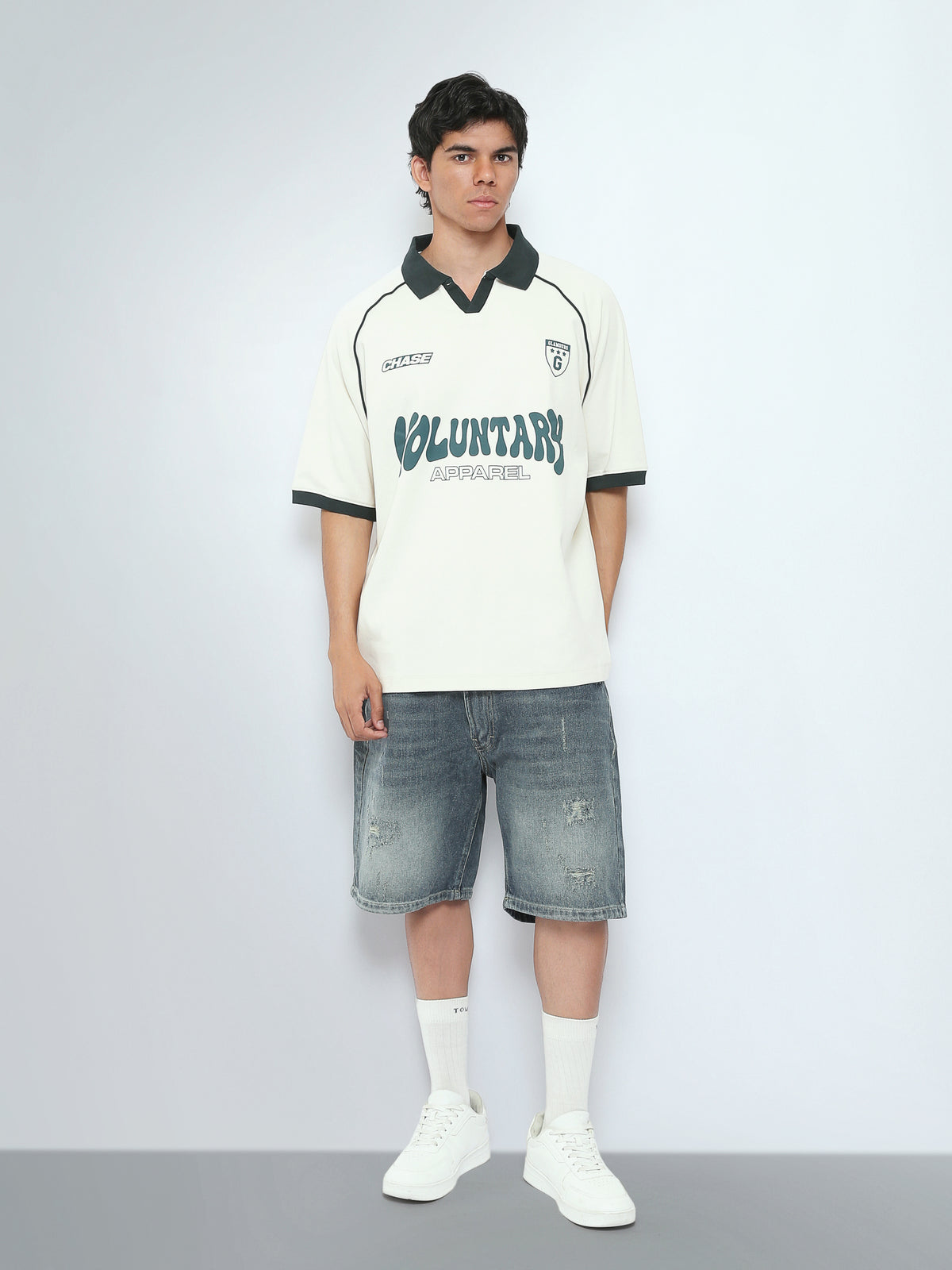 Town Team polo shirts contrasting boxy fit OFF WHIT