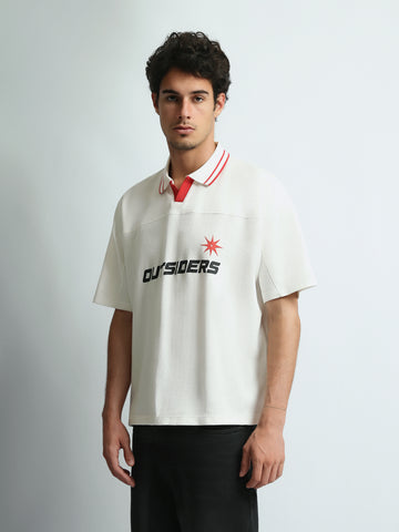 Polo shirts Boxy fit textured