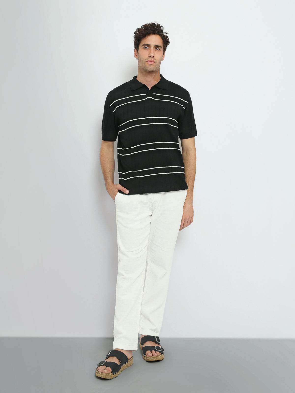Town Team polo shirts premium regular fit BLK/WHT