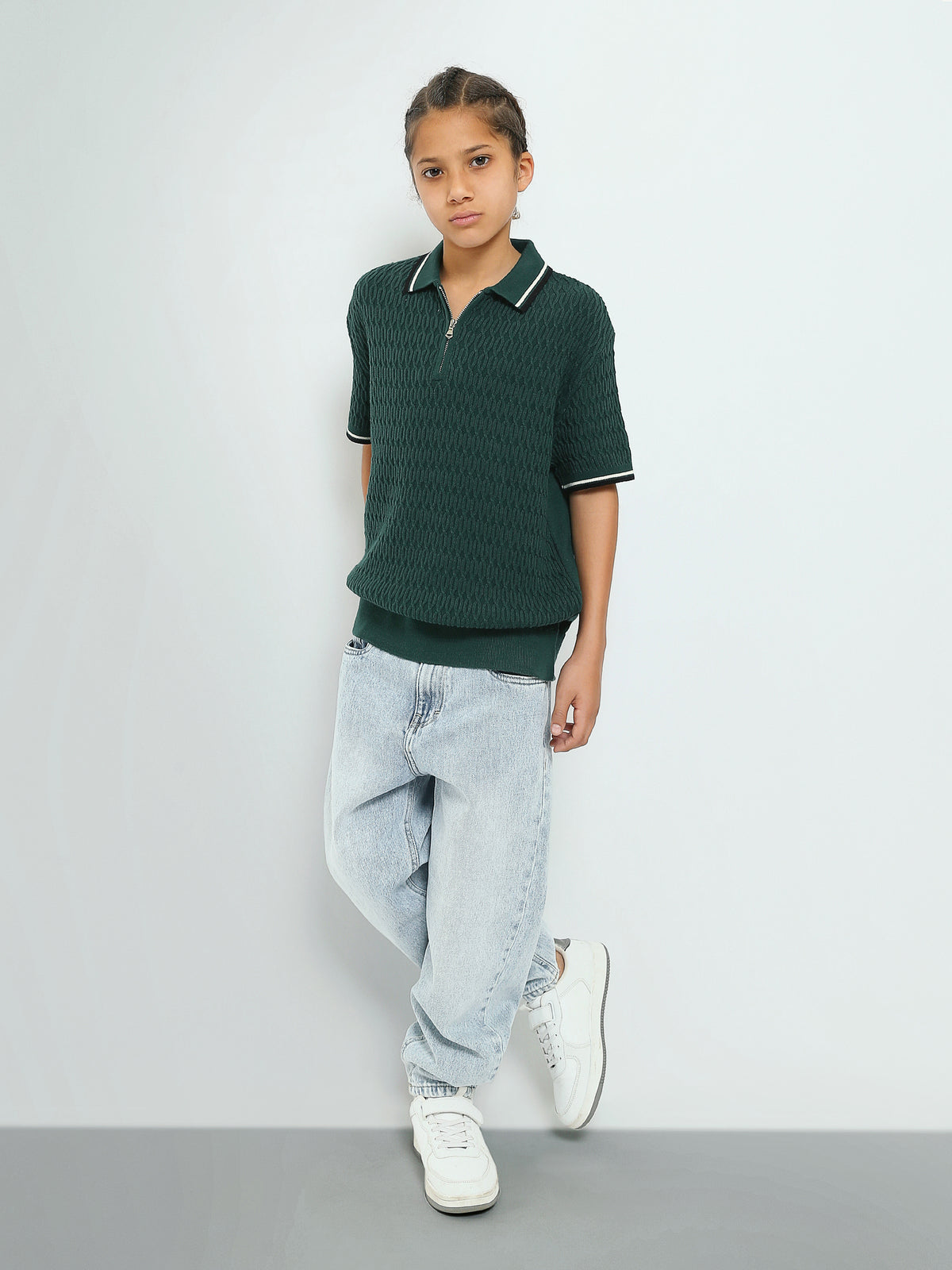Town Team - Men's Regular premium Teens Boys Polo shirts D-GREEN Cotton Blend