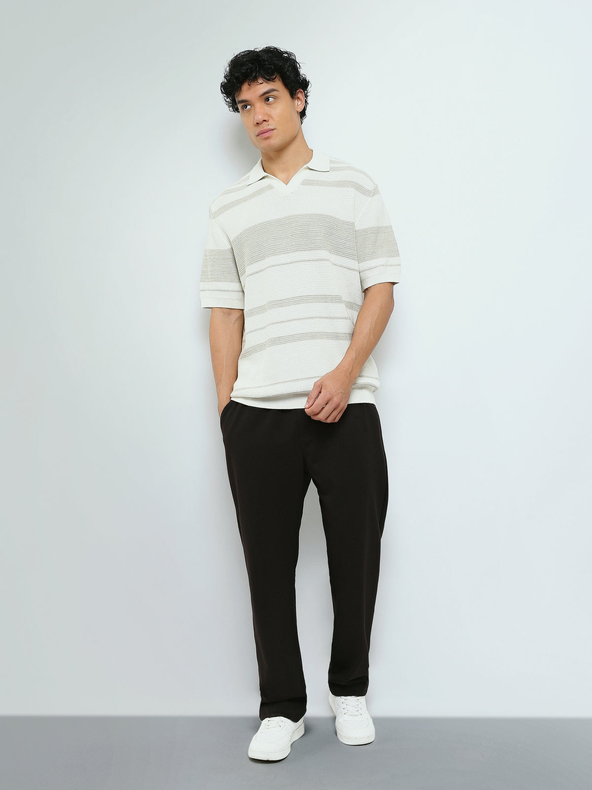 Town Team - Men's Regular premium Polo shirts OFF/BGE Pure Cotton