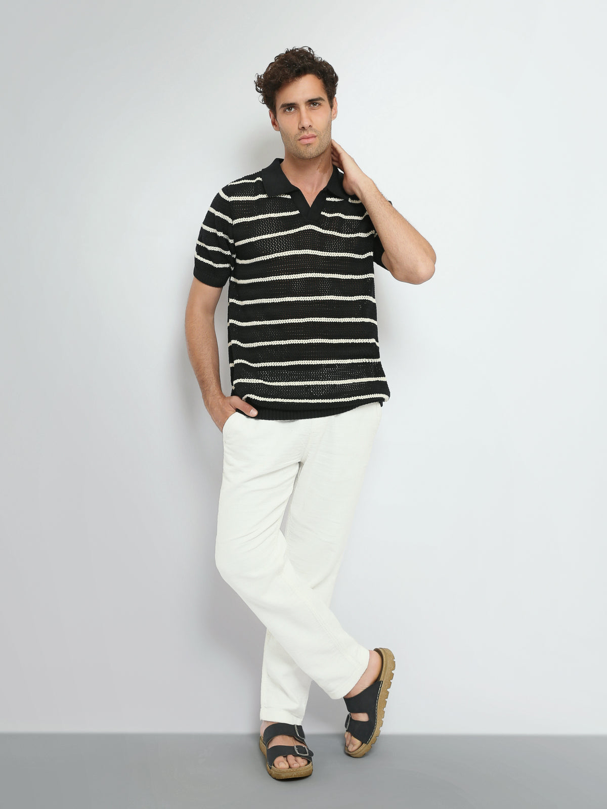 Town Team polo shirts premium regular fit BLK/WHT