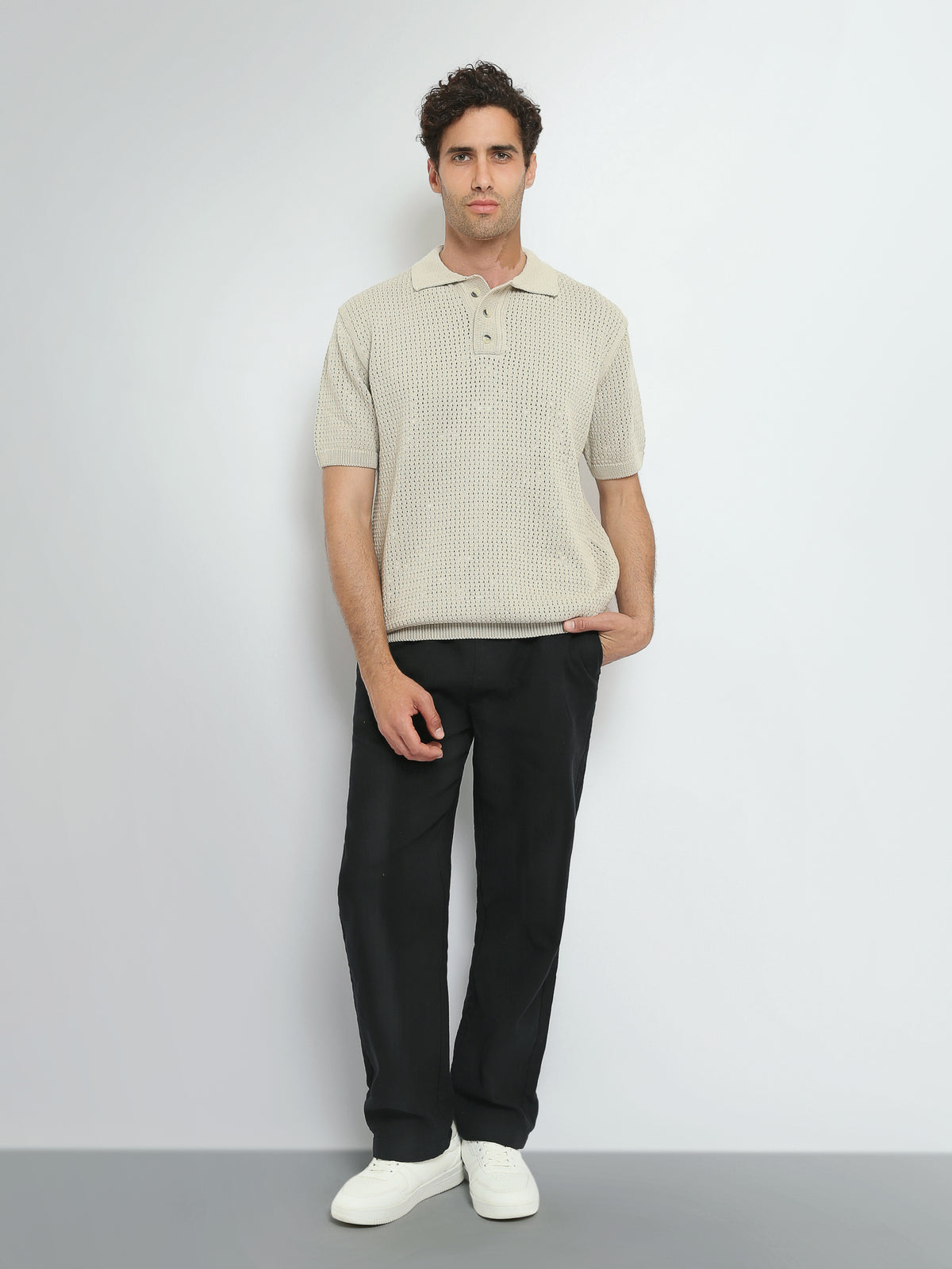 Town Team polo shirts premium oversized fit Beige