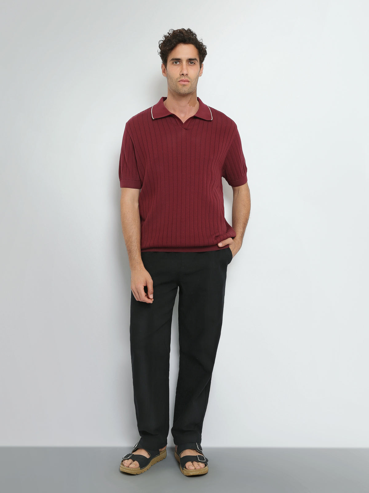 Town Team polo shirts premium regular fit Burgundy