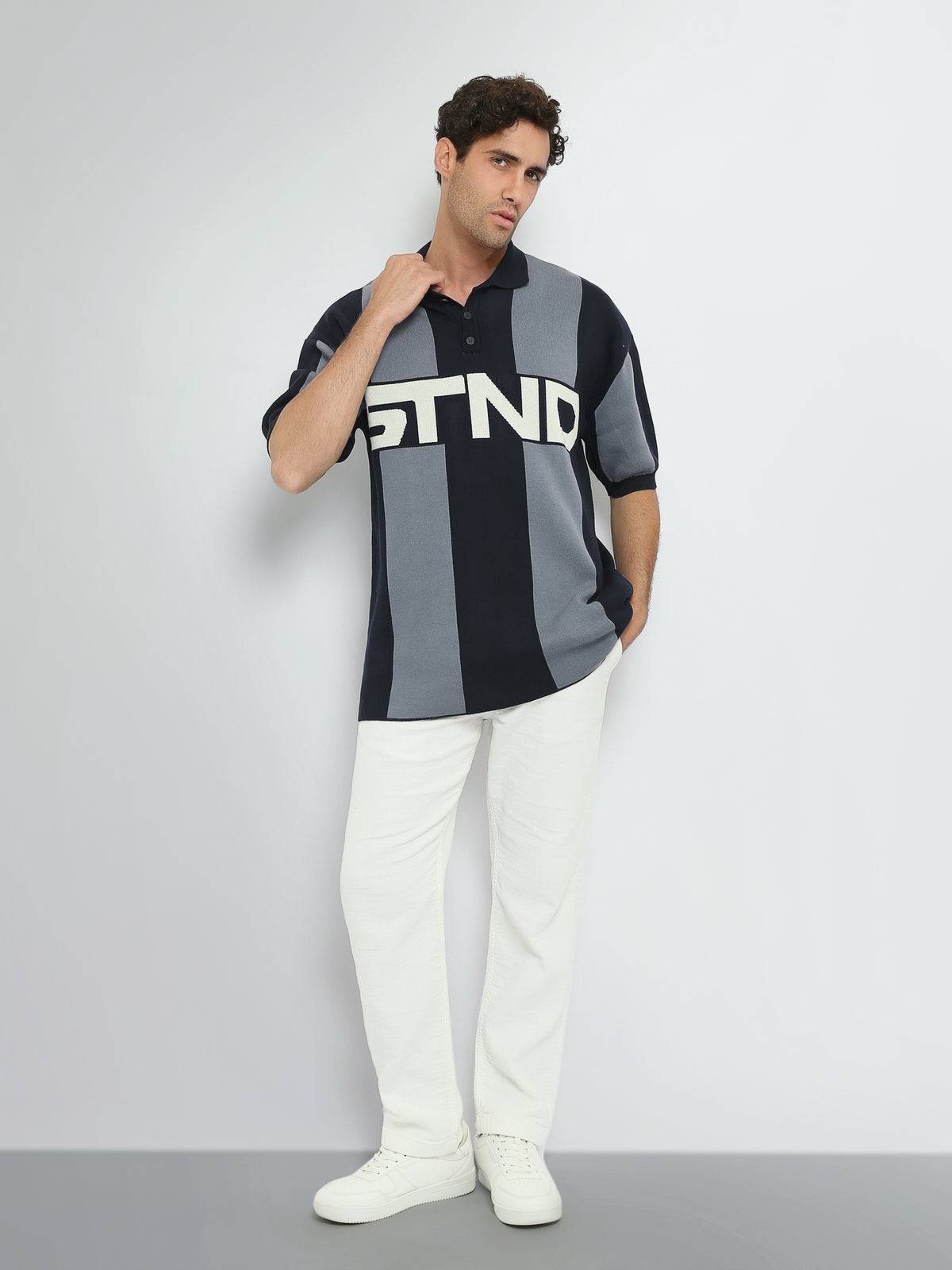 Town Team polo shirts premium oversized fit NVY/IDG